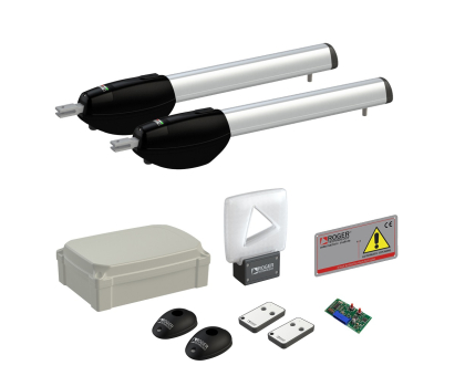 Автоматика для распашных ворот Roger Technology KIT BE20/410 maxi комплект Автоматика для распашных ворот Roger Technology KIT BE20/410 maxi комплект