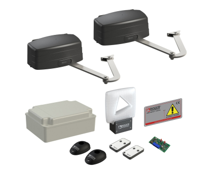 Автоматика для распашных ворот Roger Technology KIT R23/373 со стандартными рычагами LT302 maxi комплект Автоматика для распашных ворот Roger Technology KIT R23/373 со стандартными рычагами LT302 maxi комплект
