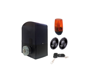 Комплект SET BA-400DC электропривод + пульт ДУ 4-х канальный + PULSAR (230) сигнальная лампа + IR30M фотоэлементы для наружной установки