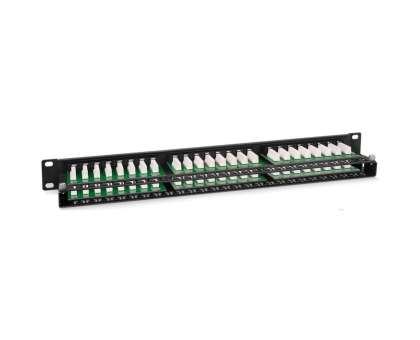 Патч-панель Hypernet 48 портів UTP кат.5е 19" PP-KUTP48-1U з утримувачем кабелю Патч-панель Hypernet 48 портів UTP кат.5е 19" PP-KUTP48-1U з утримувачем кабелю