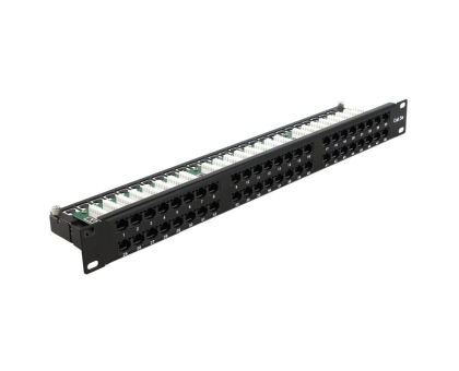 Патч-панель Hypernet 48 портів UTP кат.5е 19" PP-KUTP48-1U з утримувачем кабелю Патч-панель Hypernet 48 портів UTP кат.5е 19" PP-KUTP48-1U з утримувачем кабелю