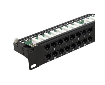 Патч-панель Hypernet 48 портів UTP кат.5е 19" PP-KUTP48-1U з утримувачем кабелю Патч-панель Hypernet 48 портів UTP кат.5е 19" PP-KUTP48-1U з утримувачем кабелю