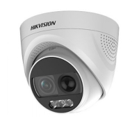 HD-TVI видеокамера 2 Мп Hikvision DS-2CE72DFT-PIRXOF 2.8mm ColorVu с PIR датчиком и сиреной для системы видеонаблюдения