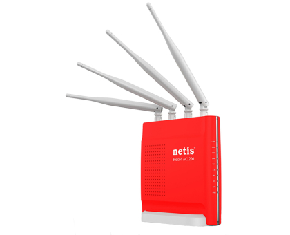 Точка доступу з мережним адаптером NETIS WRL ROUTER 1200MBPS 1000M/4P DUAL BAND WF2681 Точка доступу з мережним адаптером NETIS WRL ROUTER 1200MBPS 1000M/4P DUAL BAND WF2681