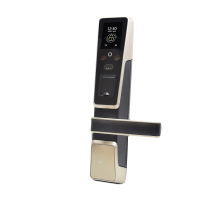 Smart замок ZKTeco ZM100 right для правих дверей зі скануванням обличчя і зчитувачем відбитку пальця