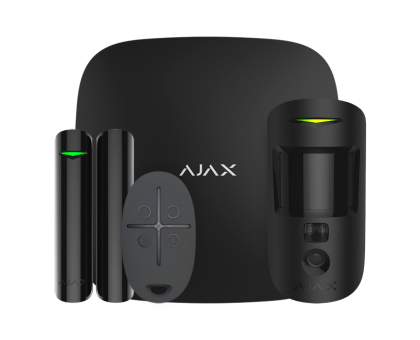 Комплект сигнализации Ajax StarterKit Cam Plus black с фотоверификацией тревог и поддержкой LTE