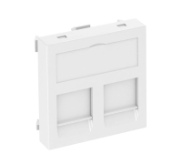 Информационная панель OBO Bettermann 45 х 45 мм 2 RJ45 пустая белая