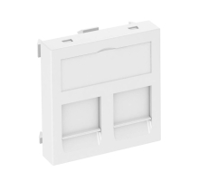 Информационная панель OBO Bettermann 45 х 45 мм 2 RJ45 пустая белая