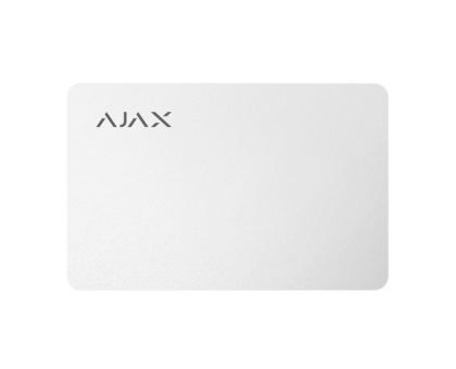 Защищенная бесконтактная карта Ajax Pass white (комплект 3 шт.) для клавиатуры KeyPad Plus Защищенная бесконтактная карта Ajax Pass white (комплект 3 шт.) для клавиатуры KeyPad Plus