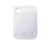 Защищенный бесконтактный брелок Ajax Tag white (комплект 10 шт.) для клавиатуры KeyPad Plus