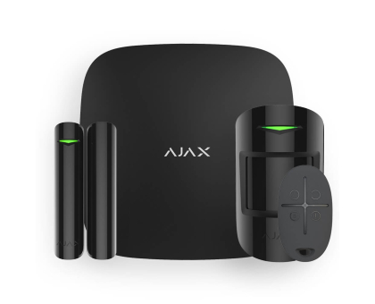 Комплект беспроводной сигнализации Ajax StarterKit (8EU) UA black Комплект беспроводной сигнализации Ajax StarterKit (8EU) UA black