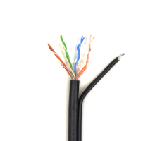 UTP 4*2*0.5-CU PE MT кат.5е (UTP медь наружный с несущим тросом) бухта 305м