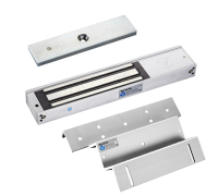 Електромагнітний замок Yli Electronic YM-350 з куточком монтажним Yli Electronic MBK-350ZL