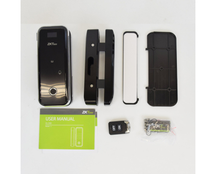 Smart замок ZKTeco GL300 left для скляних дверей зі сканером відбитку пальця і зчитувачем Mifare