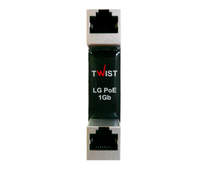 Пристрій для грозозахисту TWIST LG-PoE-1Gb-2U Пристрій для грозозахисту TWIST LG-PoE-1Gb-2U