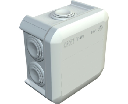 Коробка монтажна OBO Bettermann 90 x 90 x 52 мм (тип Т40 IP 55) Коробка монтажна OBO Bettermann 90 x 90 x 52 мм (тип Т40 IP 55)