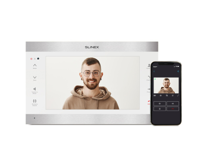 IP-відеодомофон Slinex SL-10IPT FHD (silver + white) IP-відеодомофон Slinex SL-10IPT FHD (silver + white)