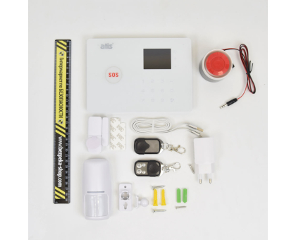 Комплект бездротової GSM і Wi-Fi сигналізації ATIS Kit GSM+WiFi 130T з підтримкою застосунку Tuya Smart Комплект бездротової GSM і Wi-Fi сигналізації ATIS Kit GSM+WiFi 130T з підтримкою застосунку Tuya Smart
