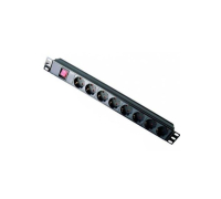 Мережевий фільтр Hypernet SPP8-WC 8 розеток без кабелю 19'' з вимикачем