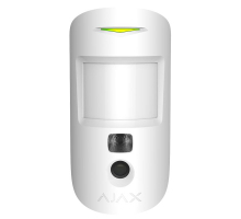 Беспроводной датчик движения Ajax MotionCam white с фотокамерой для подтверждения тревог
