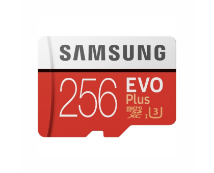 Карта памяти Samsung 256GB microSDXC C10 UHS-I U3 R100/W90MB/s Evo Plus V2 + SD адаптер Карта памяти Samsung 256GB microSDXC C10 UHS-I U3 R100/W90MB/s Evo Plus V2 + SD адаптер
