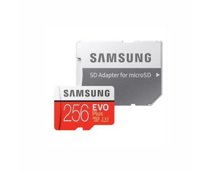Карта памяти Samsung 256GB microSDXC C10 UHS-I U3 R100/W90MB/s Evo Plus V2 + SD адаптер Карта памяти Samsung 256GB microSDXC C10 UHS-I U3 R100/W90MB/s Evo Plus V2 + SD адаптер