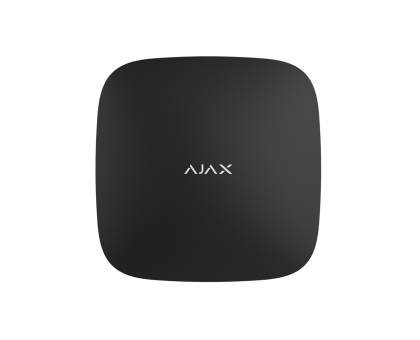 Інтелектуальна централь Ajax Hub 2 Plus black з підтримкою 2 SIM-карт, LTE і Wi-Fi, підтримкою датчиків з фотофіксацією тривог