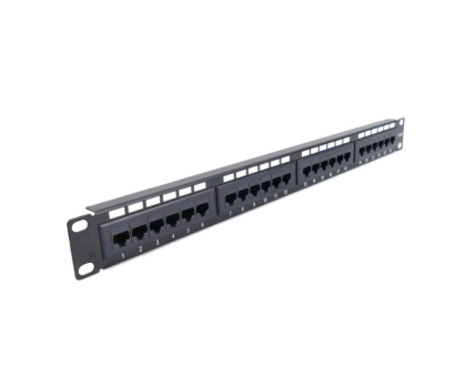 Патч-панель Hypernet 24 порти UTP кат. 5Е 19" PP-KUTP24-NM-CM з організатором кабелю Патч-панель Hypernet 24 порти UTP кат. 5Е 19" PP-KUTP24-NM-CM з організатором кабелю