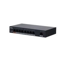 Неуправляемый 9-портовый PoE коммутатор Dahua DH-PFS3009-8ET1GT-96 с 8 портами PoE