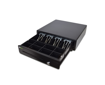 Грошова скринька ZKTeco ZKC0408, 4 відсіки для купюр, 8 для монет і 1 для чеків