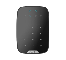 Беспроводная сенсорная клавиатура Ajax Keypad Plus (8EU) UA black со считывателем карт Pass и брелоков Tag