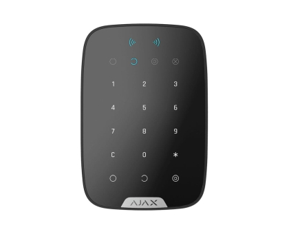 Беспроводная сенсорная клавиатура Ajax Keypad Plus (8EU) UA black со считывателем карт Pass и брелоков Tag Беспроводная сенсорная клавиатура Ajax Keypad Plus (8EU) UA black со считывателем карт Pass и брелоков Tag