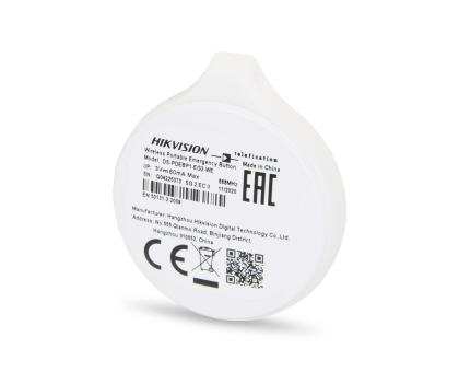 Бездротова портативна тривожна кнопка Hikvision DS-PDEBP1-EG2-WE AX PRO