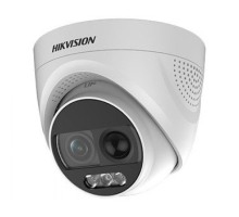 HD-TVI відеокамера 2 Мп Hikvision DS-2CE72DFT-PIRXOF (3.6 мм) ColorVu з PIR датчиком і сиреною для системи відеоспостереження