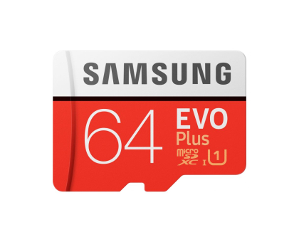Карта пам'яті Samsung 64GB microSDXC C10 UHS-I U1 R100/W20MB/s Evo Plus V2 + SD адаптер (MB-MC64HA/RU) Карта пам'яті Samsung 64GB microSDXC C10 UHS-I U1 R100/W20MB/s Evo Plus V2 + SD адаптер (MB-MC64HA/RU)